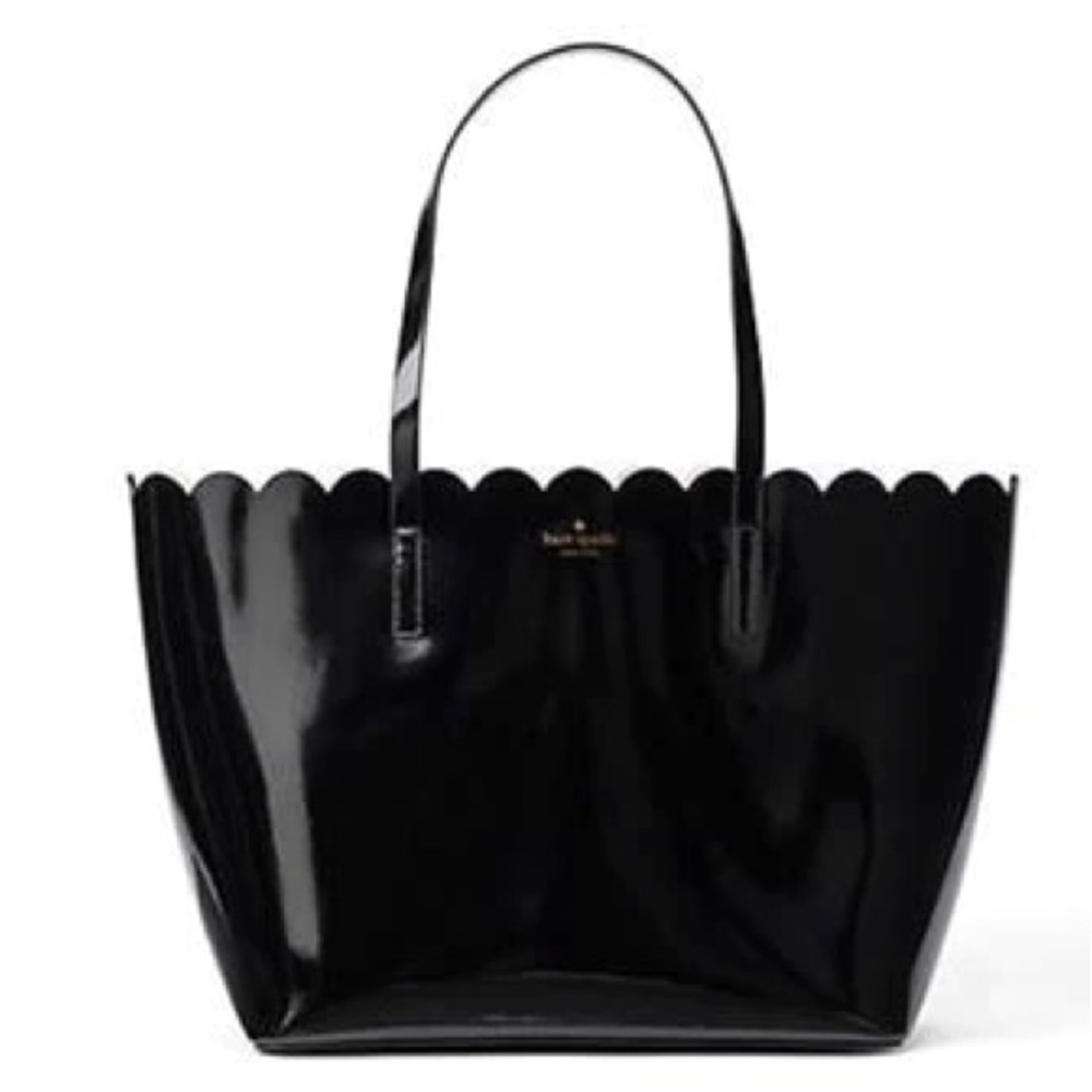 Kate Spade Lily Ave Patent Carrigan Scallop Tote